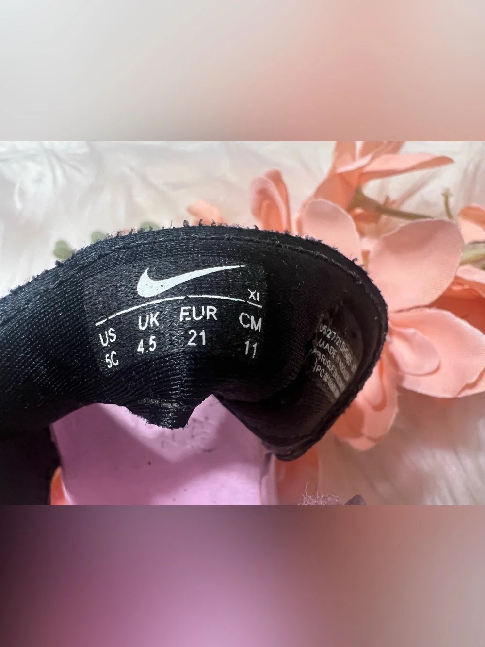 Nike  girls Pink Slip-On Foam Sandals with Back Strap